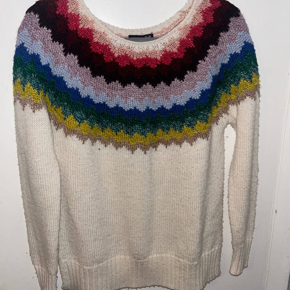 American Eagle Outfitters Multicolor Chevron Sweater